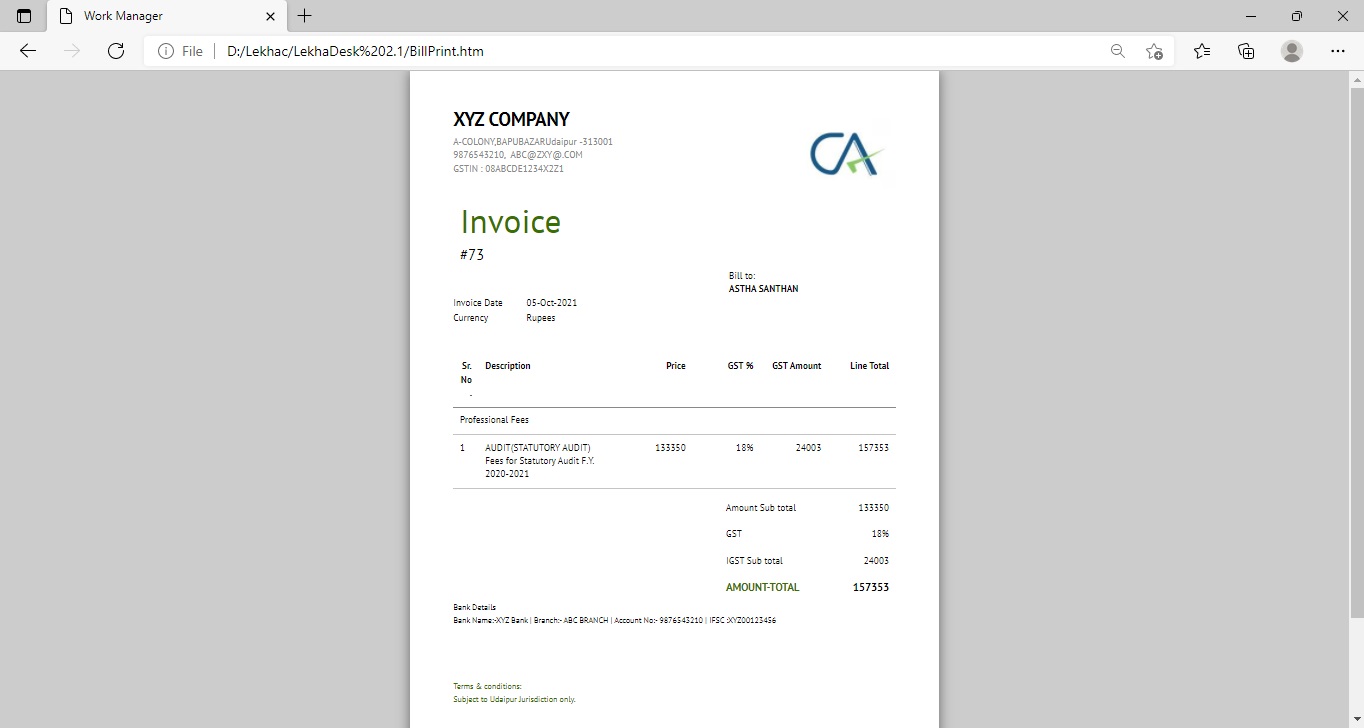Billing Mail